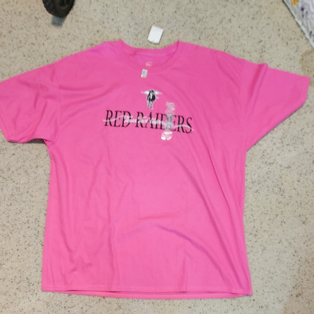 Hanes Pink Red Raiders Women's Tee